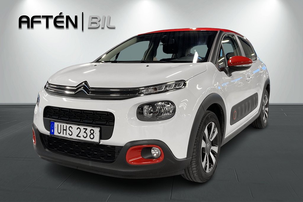 Citroën C3 1.2 PureTech EAT 110hk - Farthållare, P-sensorer