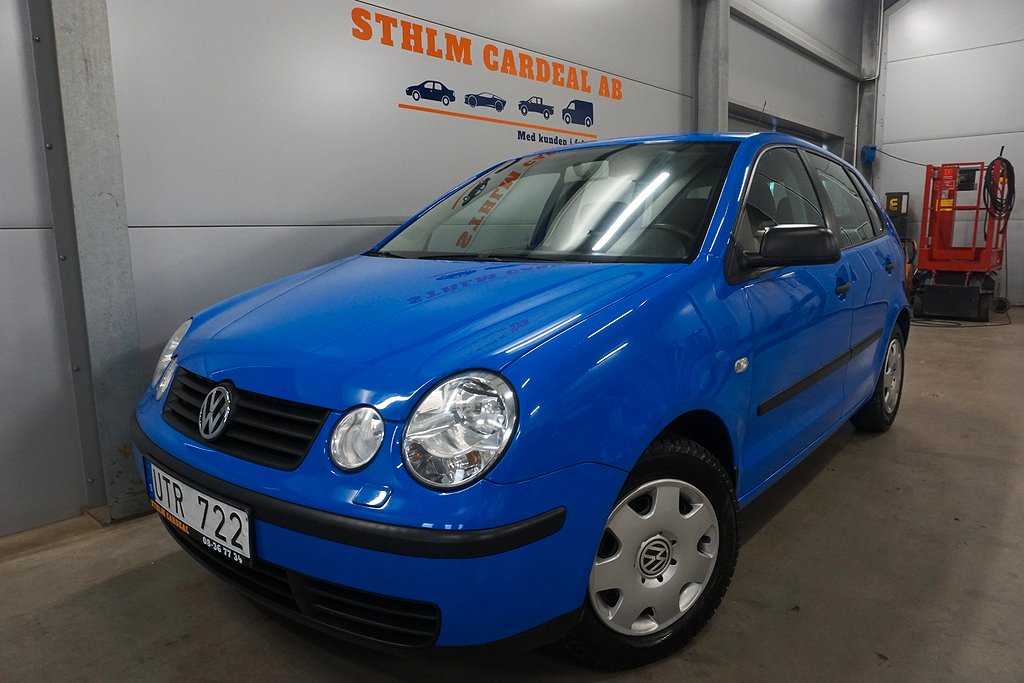 Volkswagen Polo 5-dörrar 1.4 Manuell 75hk Lågmil, S+V däck 