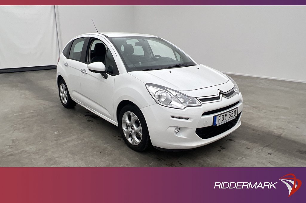 Citroën C3 1.2 VTi  82hk Sensorer Farthållare 0,41l/mil