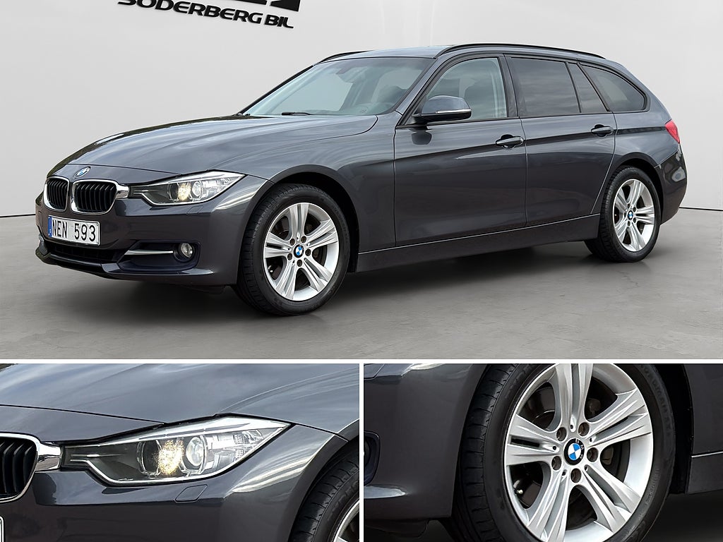 BMW 320d Touring 184hk Steptronic Sport line, PDC, BT Ny servad