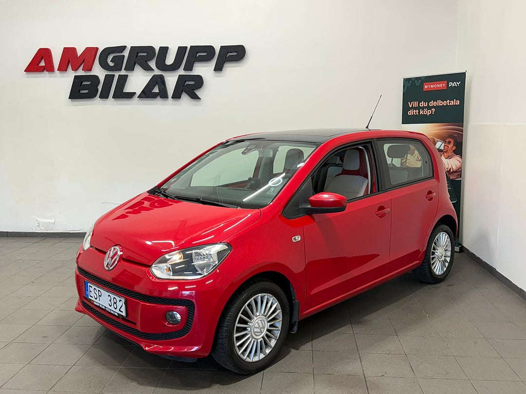 Volkswagen UP! 5-dörrar 1.0 MPI high up! Euro 5 Låg mil! Taklucka!!
