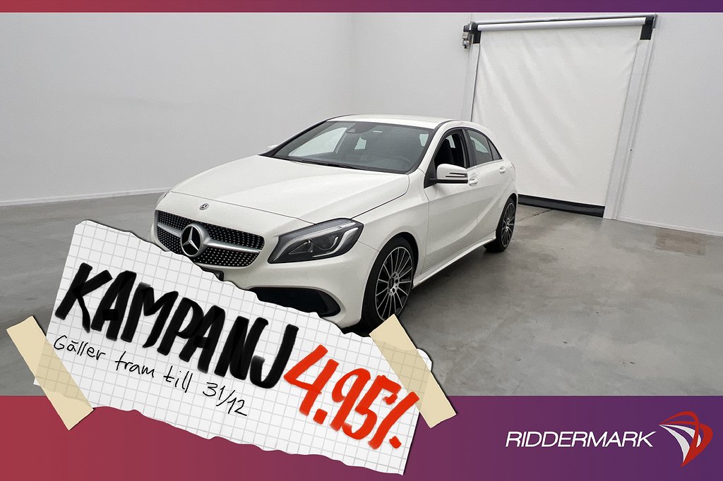 Mercedes-Benz A 180 122hk AMG Kamera Farthålla 4,95% Ränta