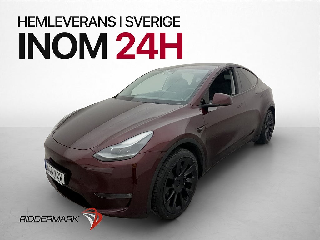 Tesla Model Y Long Range AWD Pano Värmepump Kamera Dragkrok