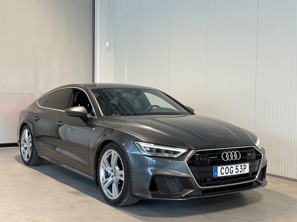 Audi A7 45TFSI Q S-Line Cockpit B&O Värmare Drag Elstolar