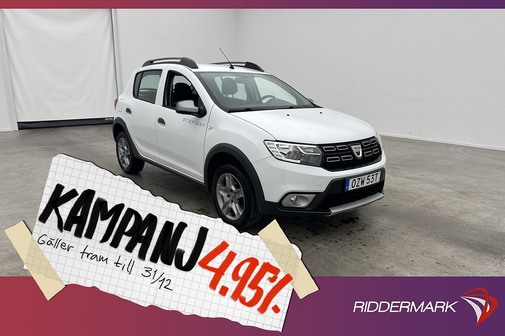 Dacia Sandero Stepway 101hk Navi Sensorer Farthå 4,95% Ränta