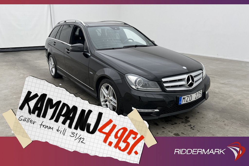 Mercedes-Benz C 300 T 4M 231hk AMG Pano P-Vär 4,95% Ränta