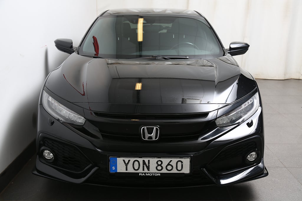 Honda Civic 1,5 i-VTEC 182hk Turbo Sport 5-dörrar Navi 2017
