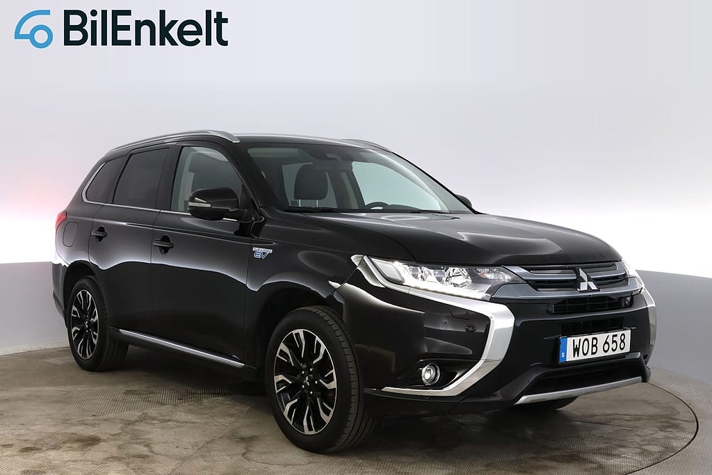 Mitsubishi Outlander PHEV 4WD Business Drag Kamera Läder