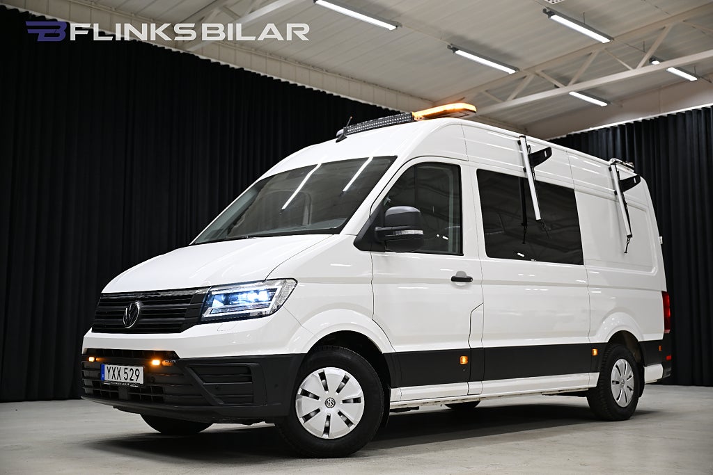 Volkswagen crafter 177HK Automat|Servicebil|Dubbelhytt|Inredd|Moms|SeUtr!