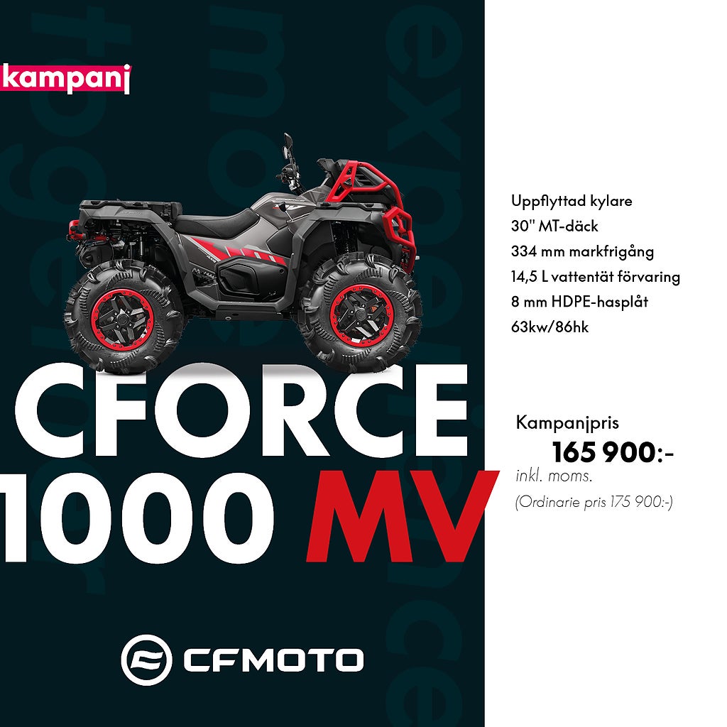 CFMOTO CFORCE 1000 MV KAMPANJPRIS 