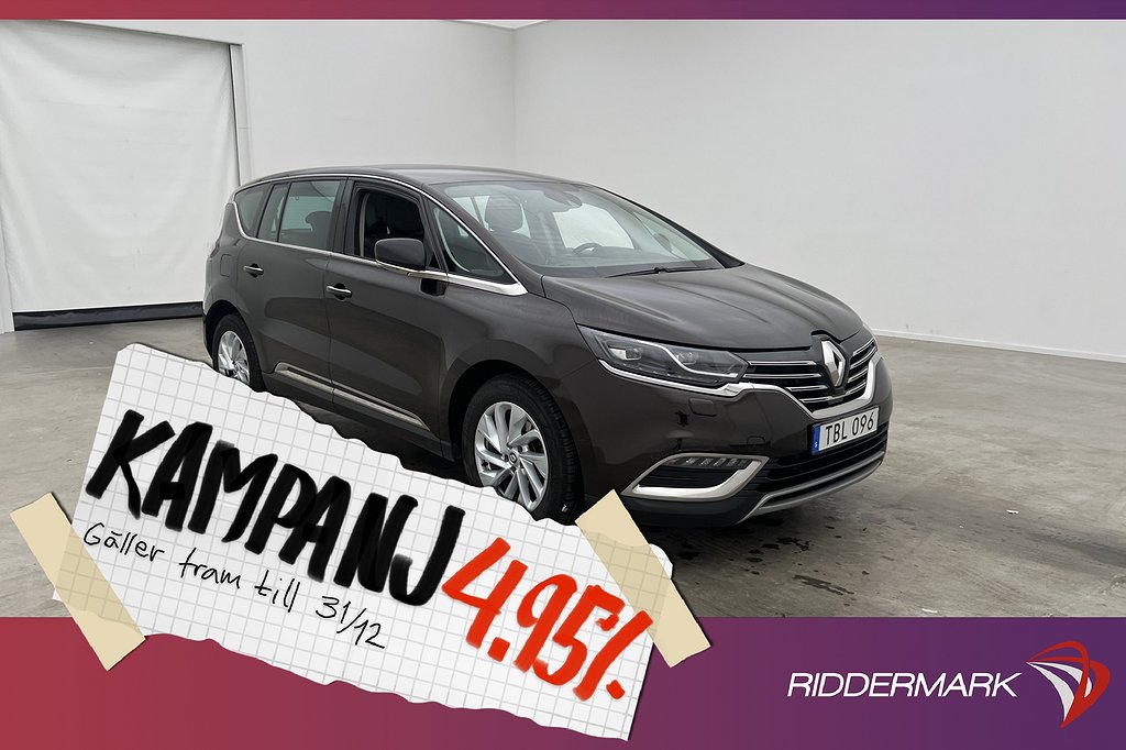 Renault Espace dCi 160hk Zen 7-Sits Pano Skinn 4,95% Ränta