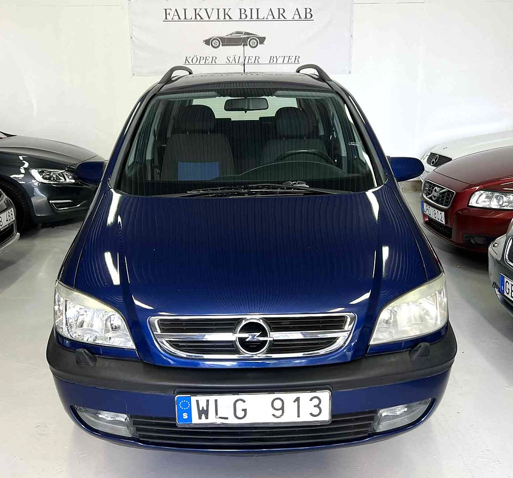 Opel Zafira 1.8 Euro 3 ,  7-sitsig, Nyservad , Dragkrok