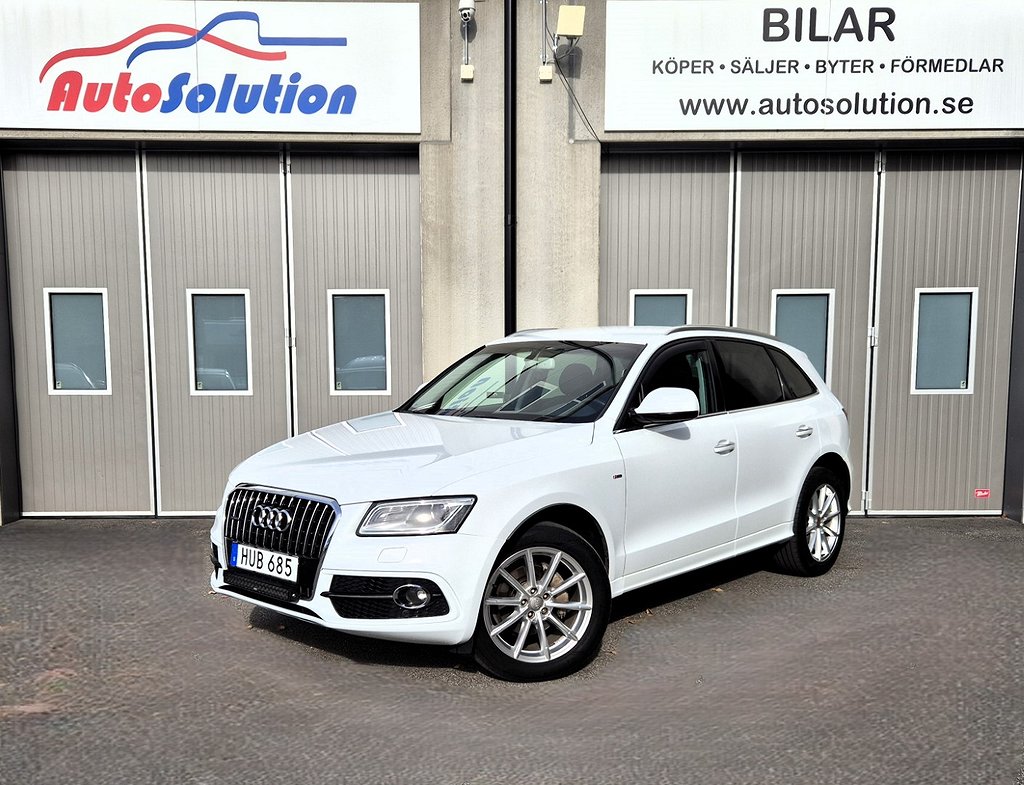 Audi Q5 2.0 TDI quattro Aut 190hk S-line|Drag|Värmare|V-hjul