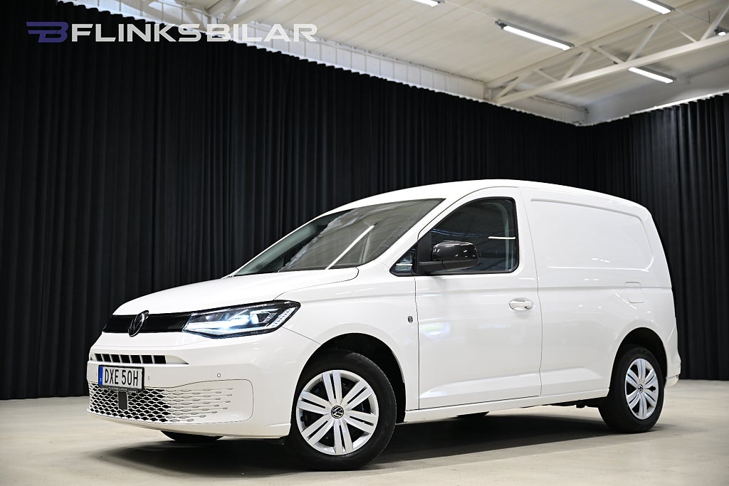 Volkswagen Caddy TDI DSG 122HK Nedlackad|LED|Inredning|Värmare|Leasbar