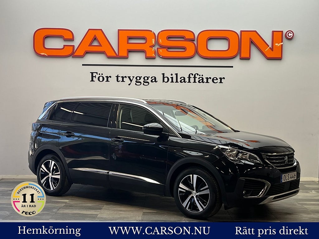 Peugeot 5008 1.6 BlueHDi 120hk Allure Carplay Backkamera Drag 7-Sits