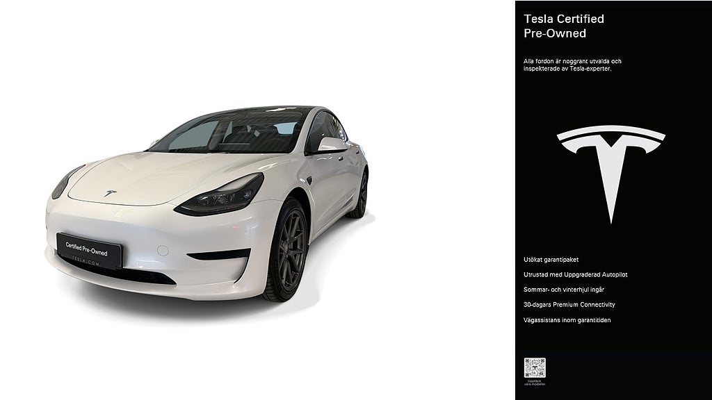 Tesla Model 3 Standard Range Plus Certified Pre-Owned 3,84% ränta