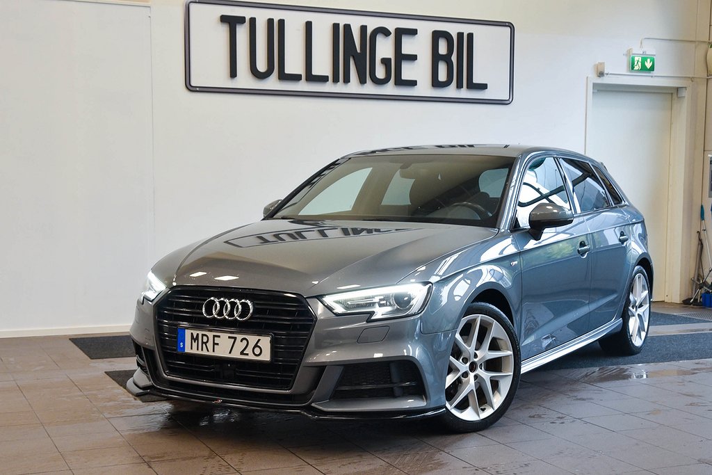 Audi A3 Sportback 2.0 TDI Automat S-Line P-Sensorer 18"