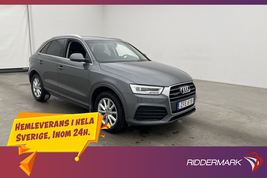 Audi Q3 2.0 TFSI 180hk Quattro Dragkrok Sensorer Farthållare