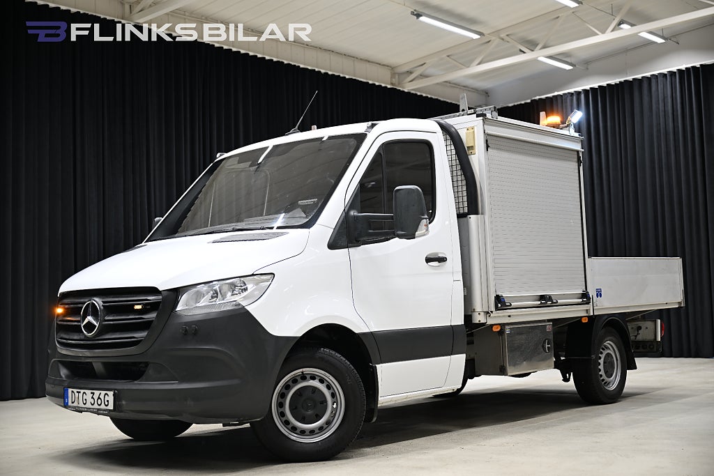 Mercedes-Benz Sprinter 316 7G+ 163HK Automat|Halvskåp|Flak|Inredning|Leasbar
