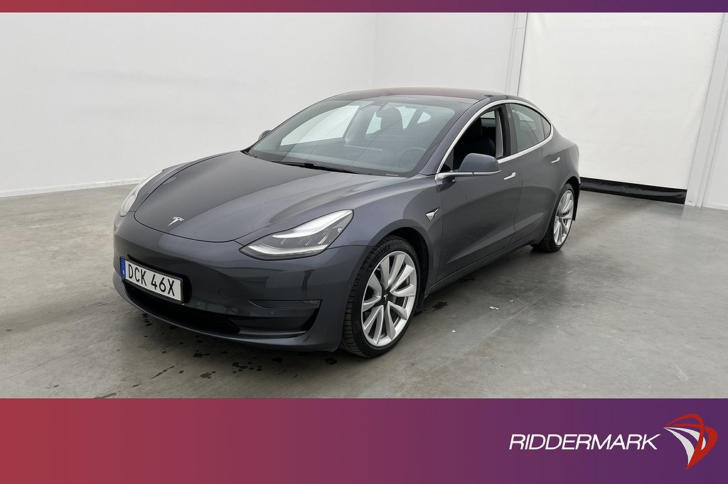 Tesla Model 3 Long Range AWD En-Brukare Dragkrok Sv.Såld