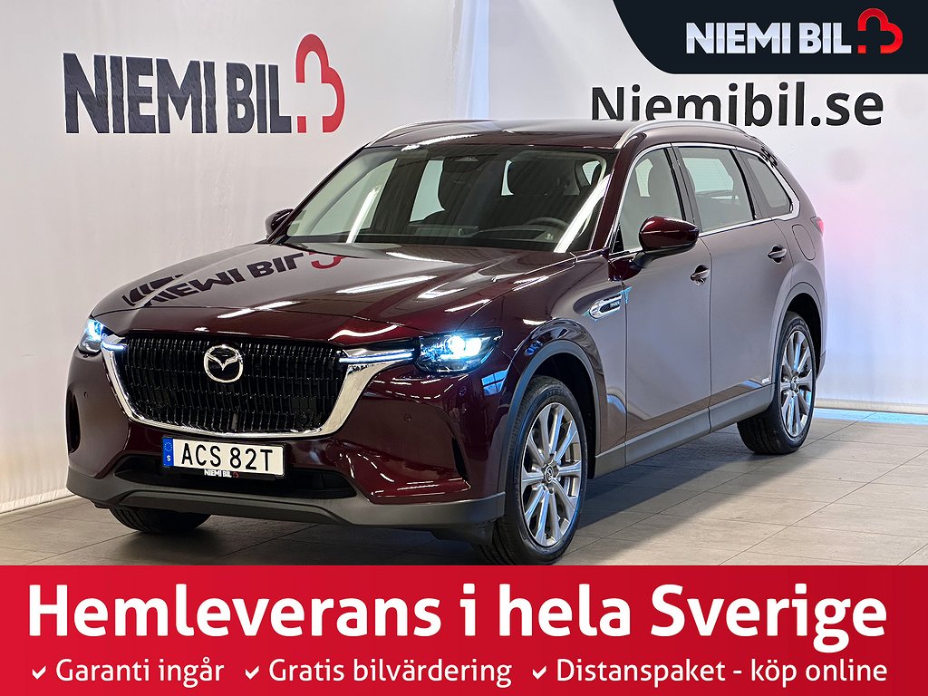 Mazda CX-80 PHEV AWD 7-sits/60km Range/10ÅrsGaranti/LAGERBIL
