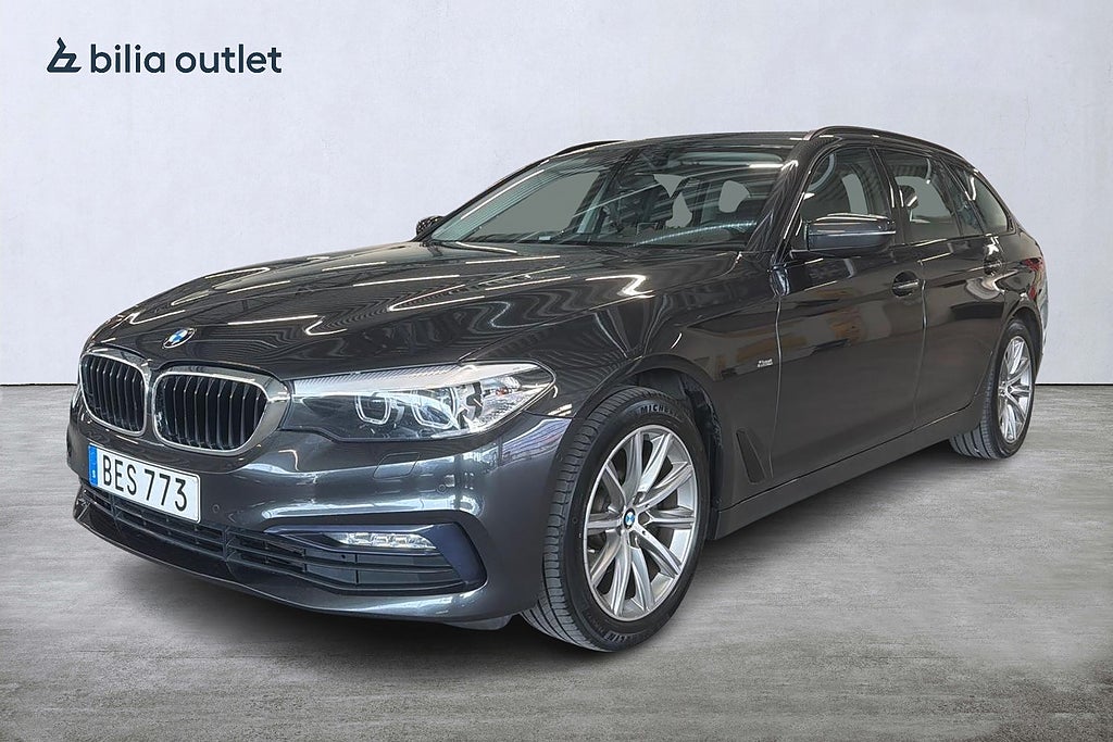 BMW 520d Touring Sport line B-kamera Dragkrok Navigation 
