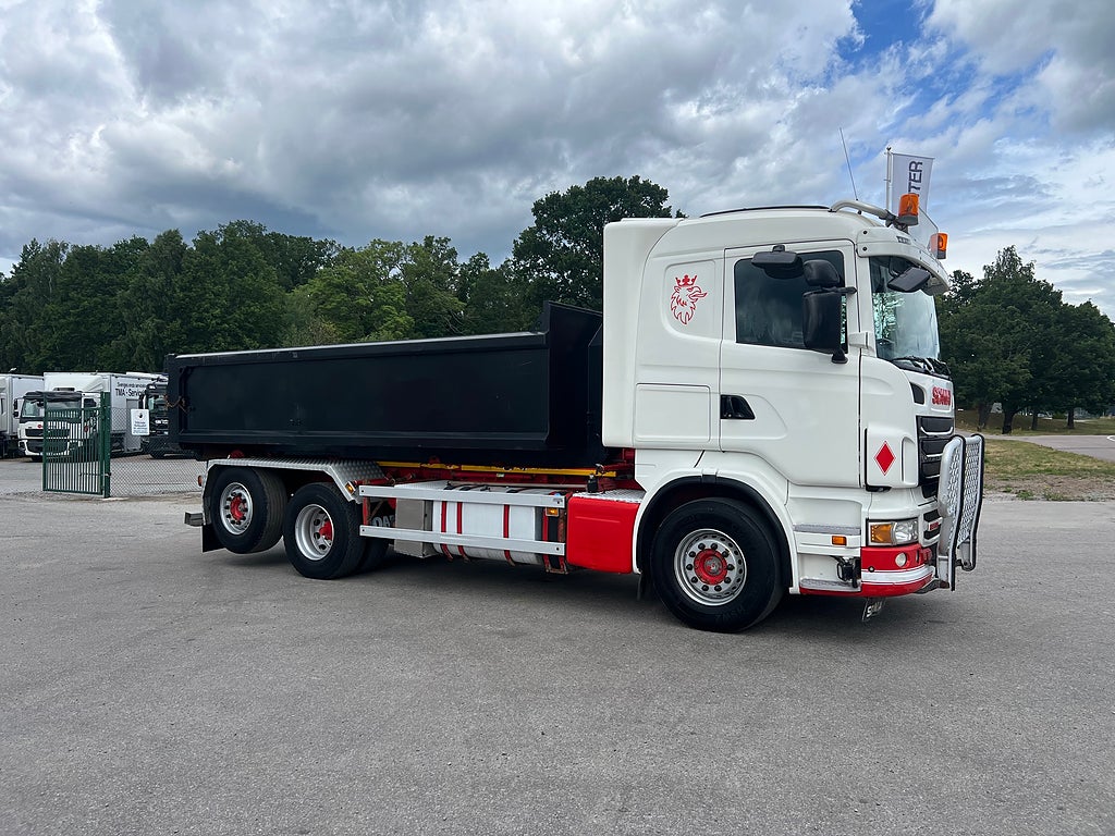 Scania R500 V8 6x2*4 Manuell Växellåda, Lastväxlare inkl flak