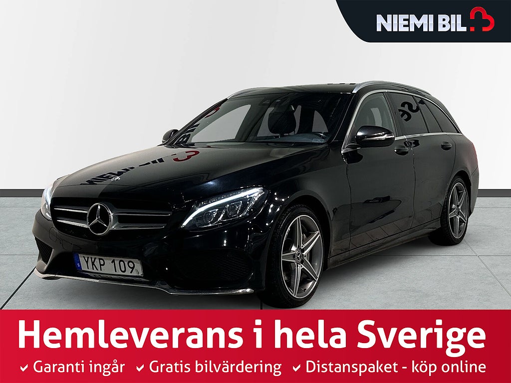Mercedes-Benz C 220 T d 9G-Tronic AMG Line Drag Dvärm Psens Skinn SoV