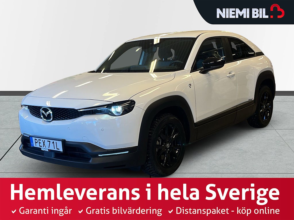 Mazda MX-30 R-EV Plug In-Hybrid 85km räckvidd/10ÅrsGaranti/SoV-Däck