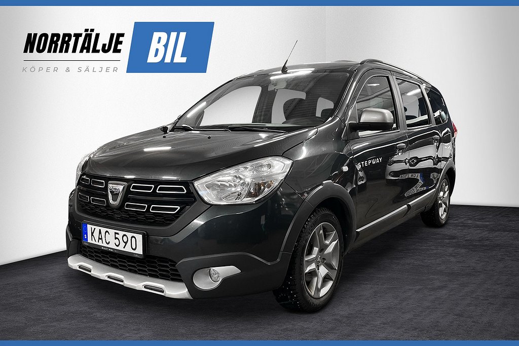 Dacia Lodgy Stepway 1.2 115 HK TCe 7-SITS DRAG PDC 734KR/ÅR