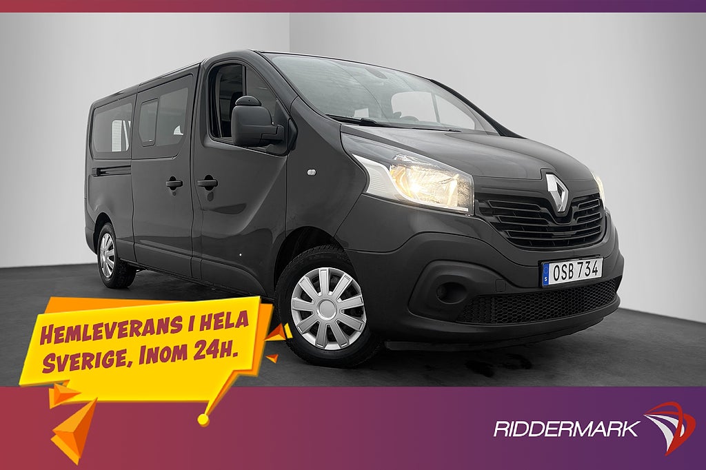 Renault Trafic Kombi Lång 1.6 Värmare Drag B-Kamera 9-Sits