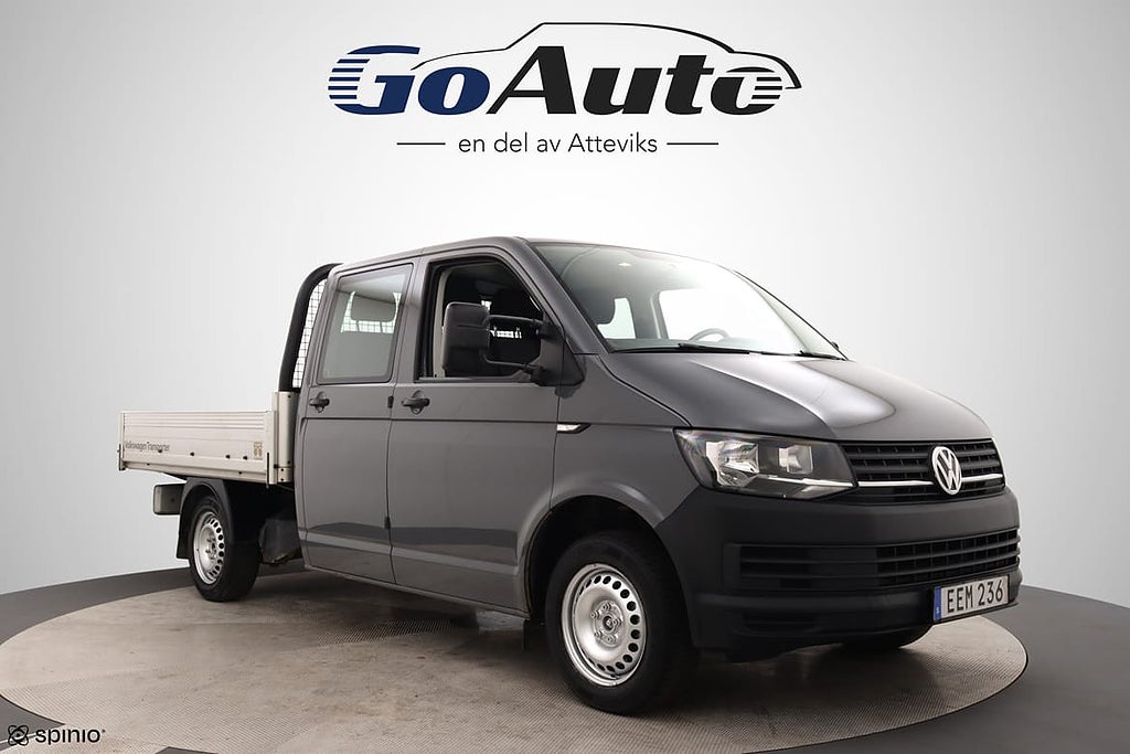 Volkswagen Transporter Chassi Dubbelhytt 2.0 TDI 102hk Flak