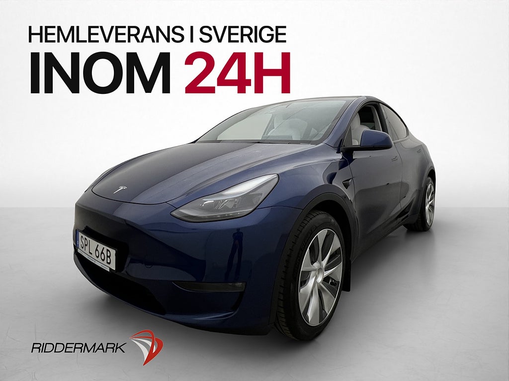 Tesla Model Y Long Range AWD Svensksåld Ljus interiör