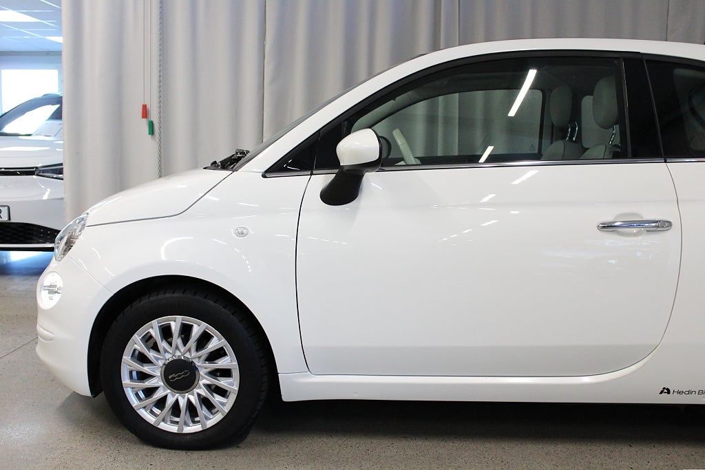 Fiat 500 1.2 69hk Lounge, Panorama, S&V-hjul, Lågmil