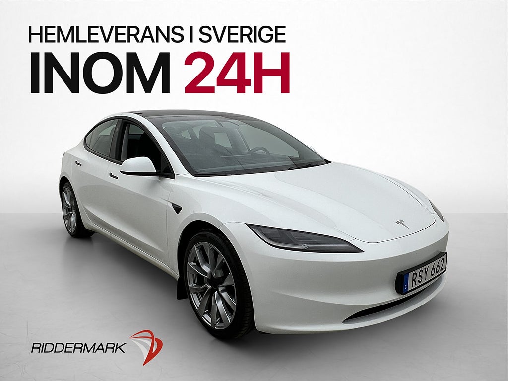 Tesla Model 3 Long Range AWD Pano AP Svensksåld MOMS