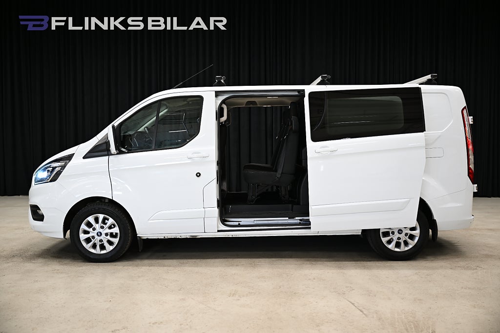 Ford transit Custom 170HK Automat|Dubbelhytt|LED|Kambytt|Leasbar