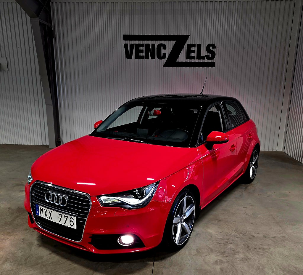 Audi A1 Sportback 1.4 TFSI S Aut Låga mil Låg skatt Fin