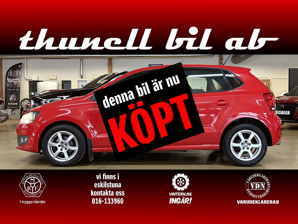 Volkswagen Polo 5-d 1.4 MPI Masters 86HK-VHJUL-NYBESIKTAD-LÅGA MIL