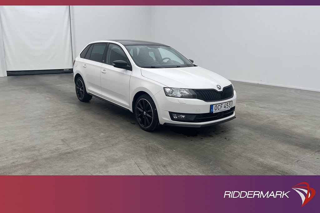 Skoda Rapid Spaceback TSI 110hk Monte Carlo Pano Sensorer