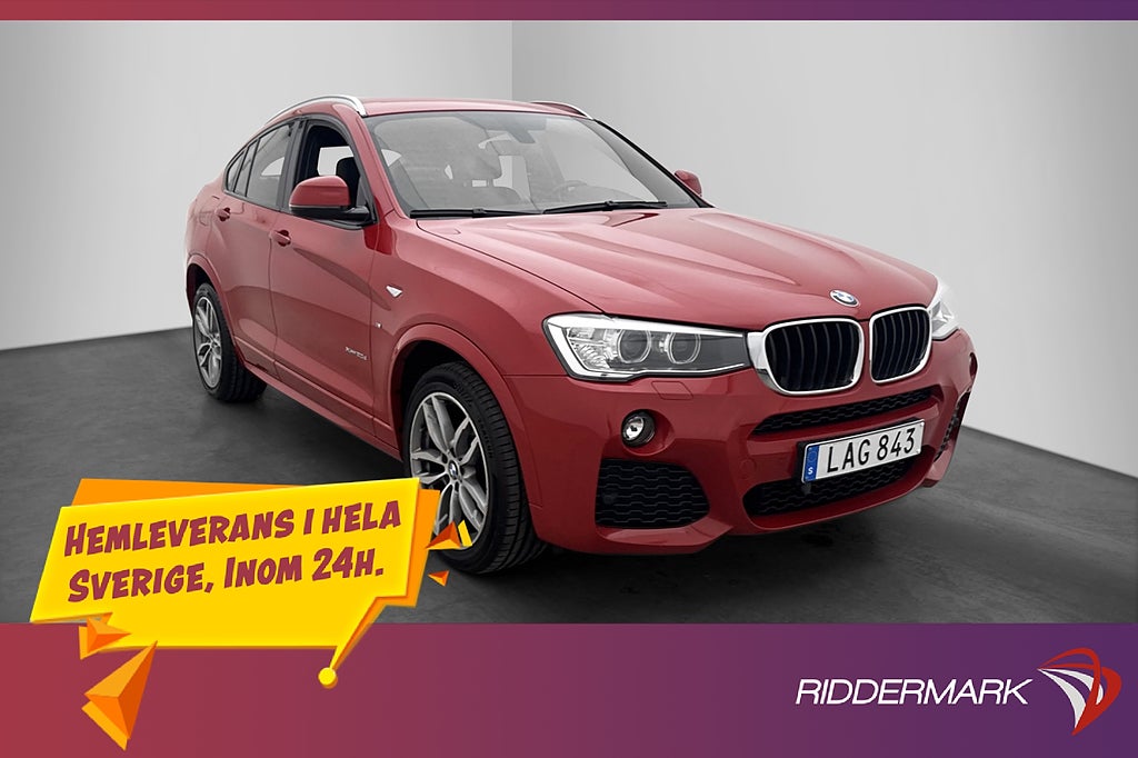 BMW X4 XDrive20d M Sport Sportstolar Navi P-Sensorer Drag