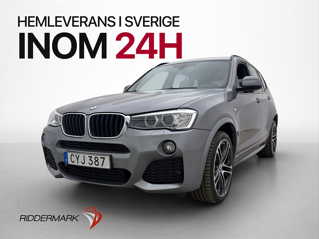 BMW X3 xDrive20d M Sport Dragkrok Skinn P-Sensorer Bluetooth