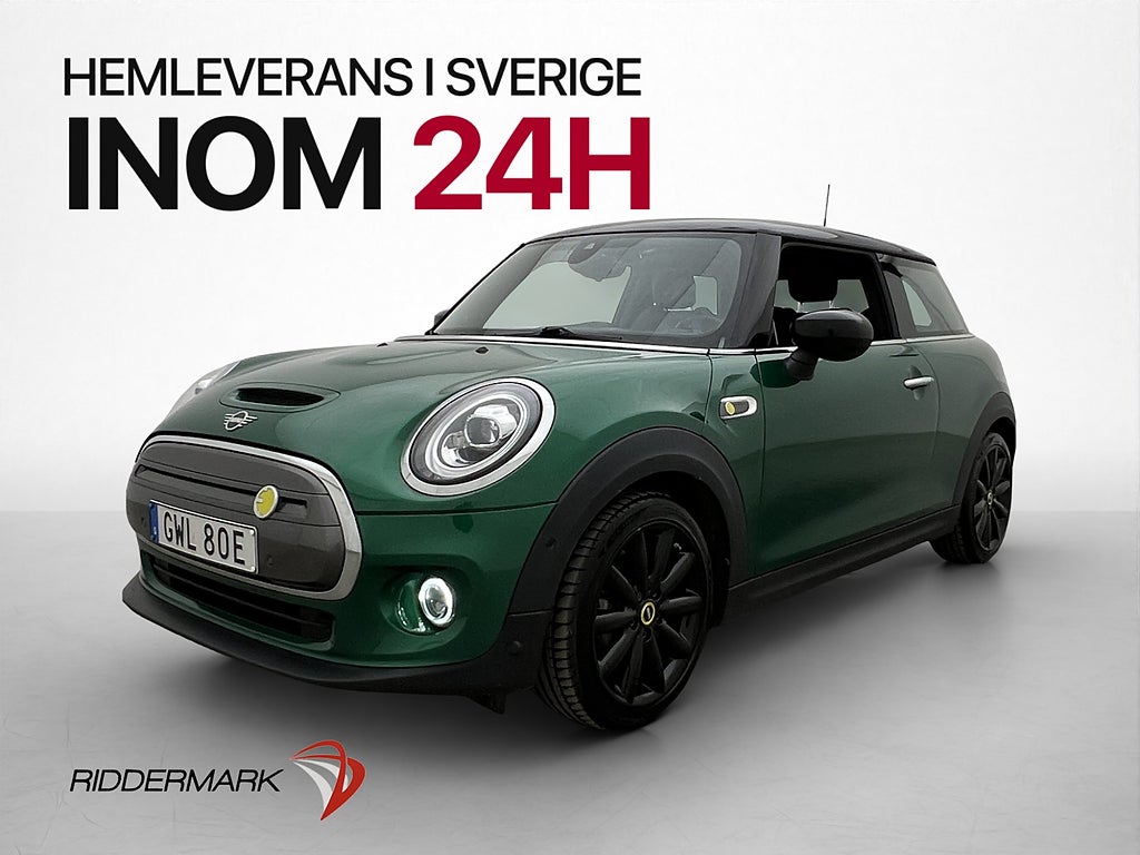 MINI Cooper SE 32.6 kWh H/K HUD Kamera Navi Värmare MOMS