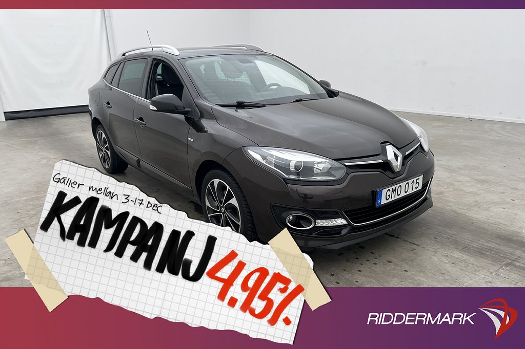 Renault Mégane Grandtour 1.5 dCi 110hk Bose Edt 4,95% Ränta