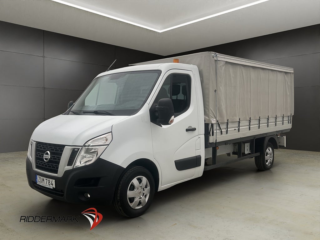 Nissan nv400 2.3dCi FLAKBIL Lång Värmare 3-Sit Dragkrok Moms