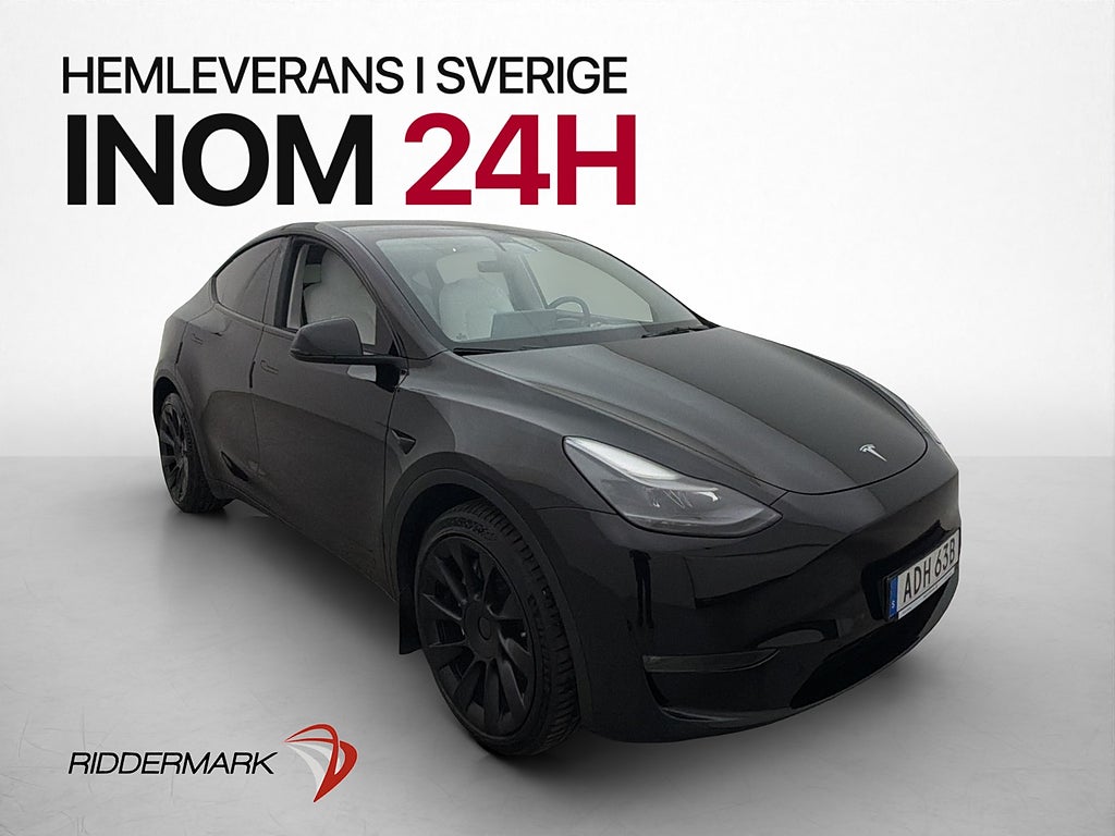 Tesla Model Y Long Range AWD Svensksåld Ljus-Interiör Drag