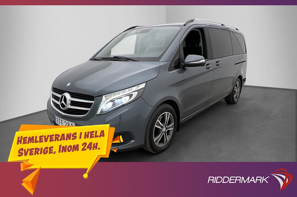 Mercedes-Benz V 220 d Värmare B-Kamera Dragkrok Navi 8-Sits