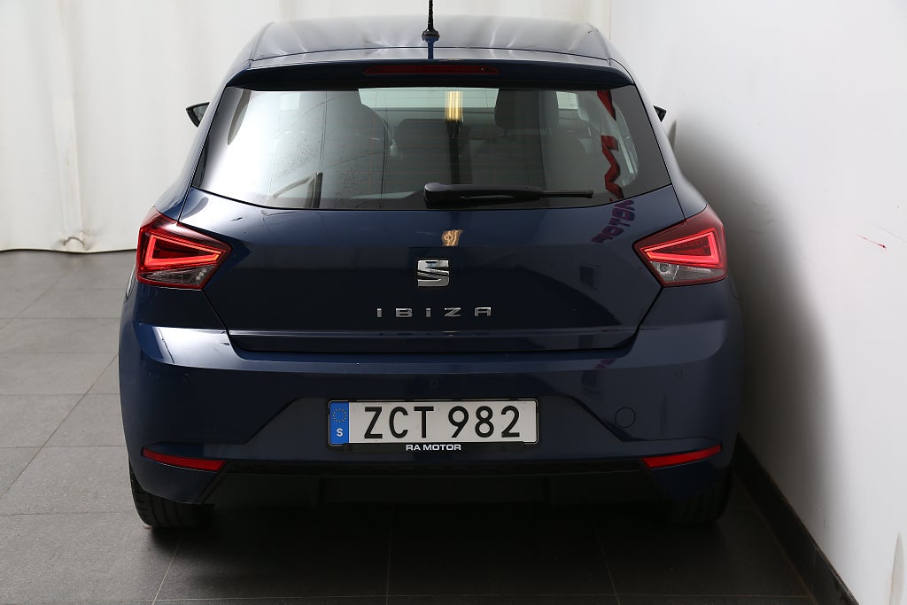 Seat Ibiza 1,0 MPI 75hk Style 5dr Front Assist P-sensorer 2018