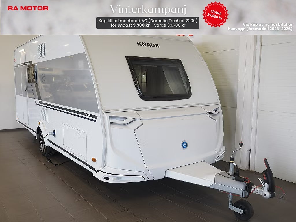 Knaus Sport 500 QDK Design Paket I Golvvärme I 2,99% I Köp AC för 9900 2024
