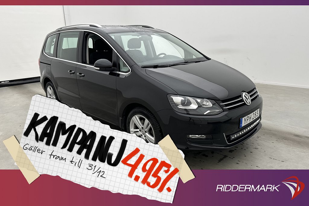 Volkswagen Sharan 2.0 TDI 4M 7-Sits D-Värm Pano 4,95% Ränta