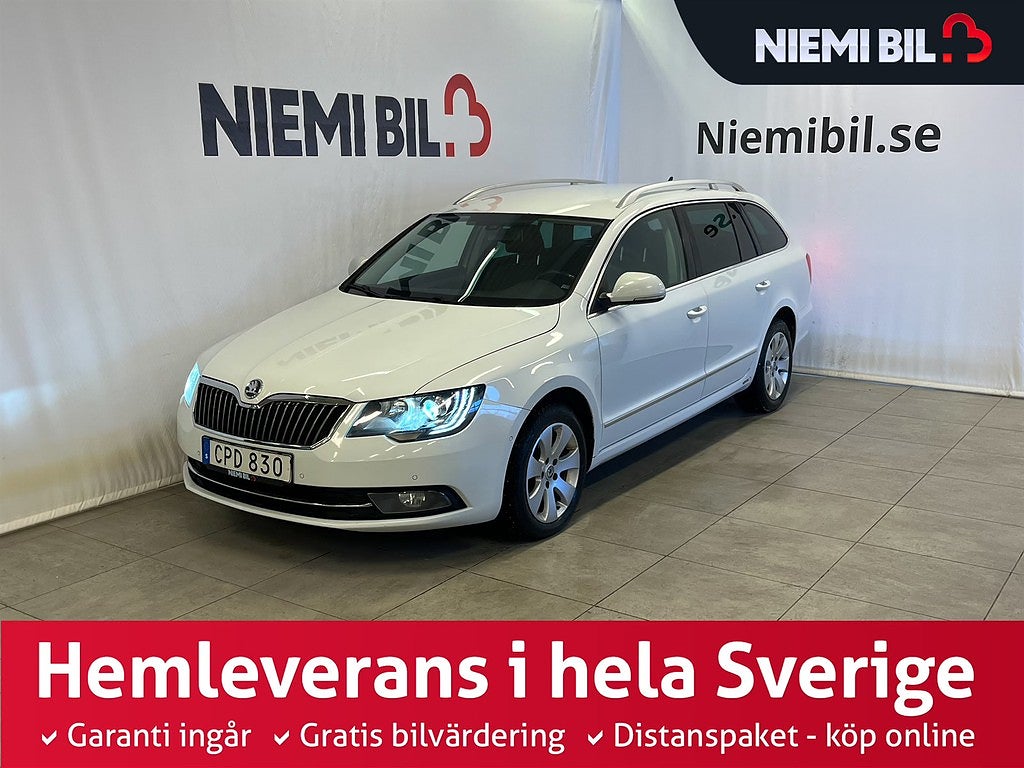 Skoda Superb 2.0 TDI 4x4 Elegance Skinn/Elstol/Drag/SoV-Däck